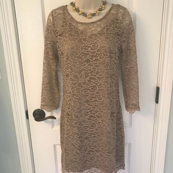 NWT Piperlime Collection Brown Lace Dress! ❤️ - Picture 2 of 7